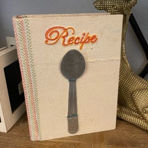 Unused vintage Anthropologie recipe book with cards